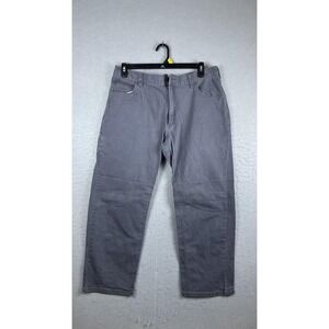 Carhartt Pants Mens 38x28 Gray Relaxed Fit Canvas Carpenter Workwear